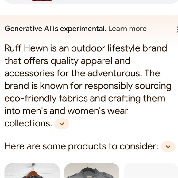 Ruff Hewn puffer feather/down filled coat with hood. Size large. - Picture 5 of 15